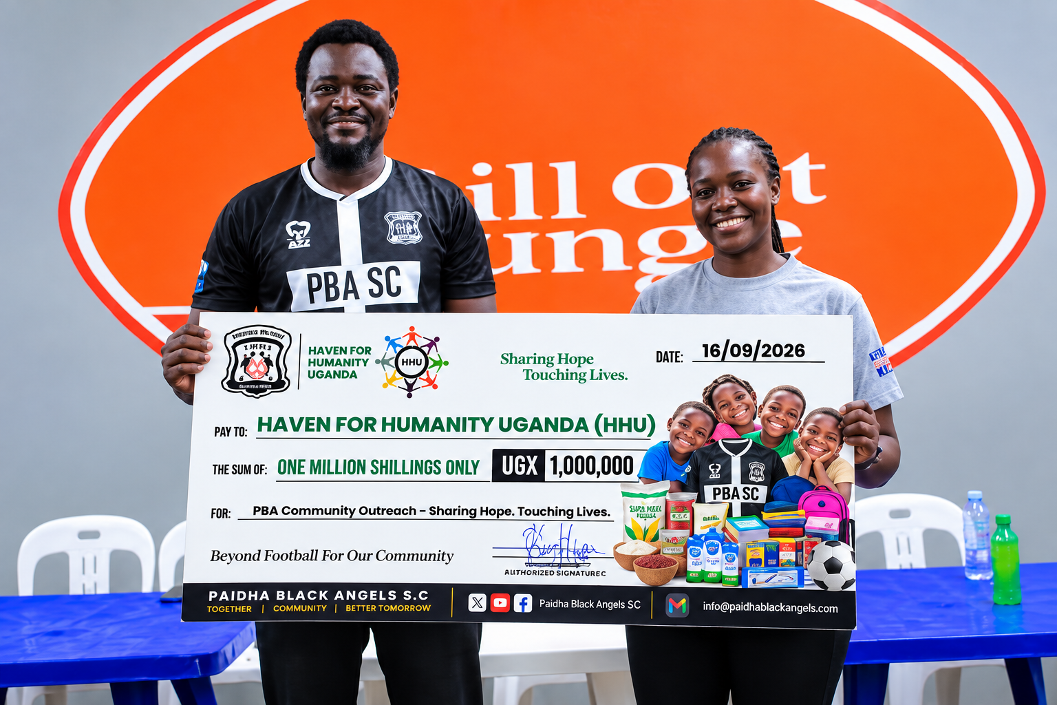 PBA SC Donates UGX 1 Million to Haven for Humanity Uganda in Community Outreach